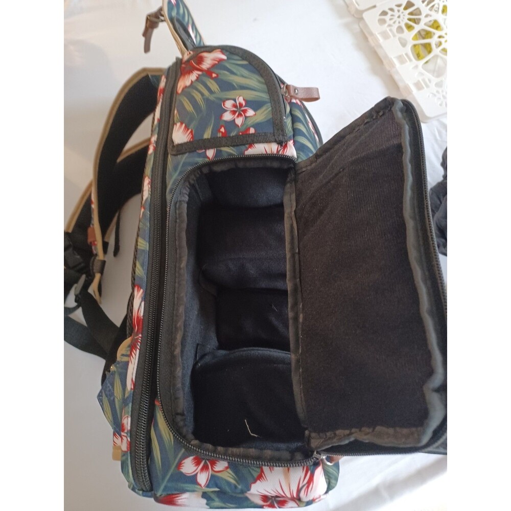 GO Groove Camera Case Weekender Backpack Hibuscus - Picture 5 of 9